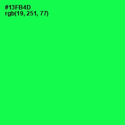 #13FB4D - Malachite Color Image