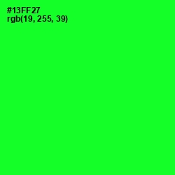 #13FF27 - Green Color Image