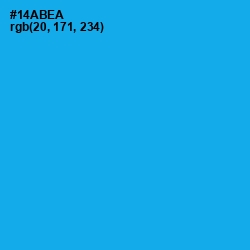 #14ABEA - Cerulean Color Image