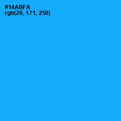 #14ABFA - Dodger Blue Color Image