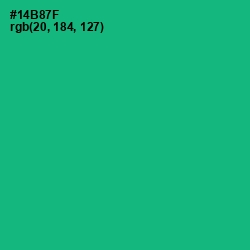 #14B87F - Jade Color Image