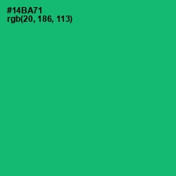 #14BA71 - Jade Color Image