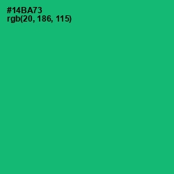 #14BA73 - Jade Color Image