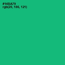 #14BA79 - Jade Color Image