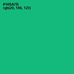 #14BA7B - Jade Color Image