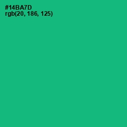 #14BA7D - Jade Color Image