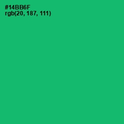 #14BB6F - Jade Color Image