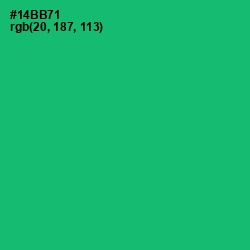 #14BB71 - Jade Color Image