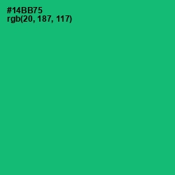 #14BB75 - Jade Color Image