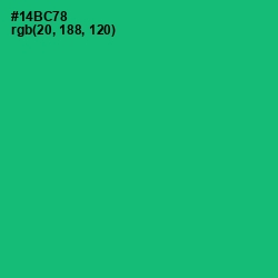 #14BC78 - Jade Color Image