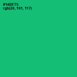 #14BF75 - Jade Color Image