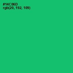 #14C06D - Malachite Color Image