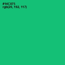 #14C075 - Malachite Color Image