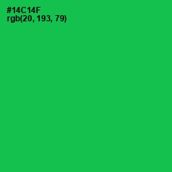 #14C14F - Malachite Color Image