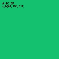 #14C16F - Malachite Color Image