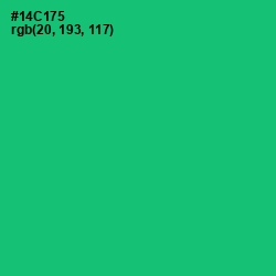 #14C175 - Malachite Color Image