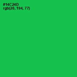 #14C24D - Malachite Color Image