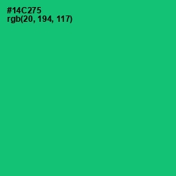 #14C275 - Malachite Color Image