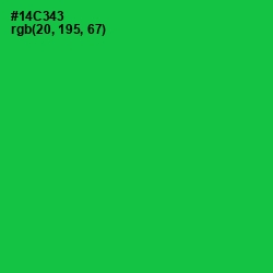 #14C343 - Malachite Color Image