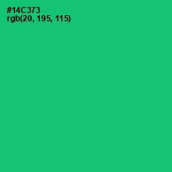 #14C373 - Malachite Color Image