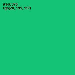 #14C375 - Malachite Color Image