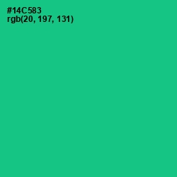 #14C583 - Caribbean Green Color Image