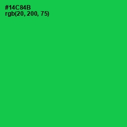 #14C84B - Malachite Color Image