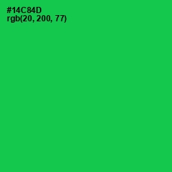 #14C84D - Malachite Color Image