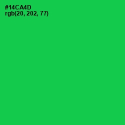 #14CA4D - Malachite Color Image