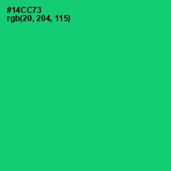 #14CC73 - Malachite Color Image