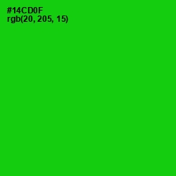 #14CD0F - Green Color Image