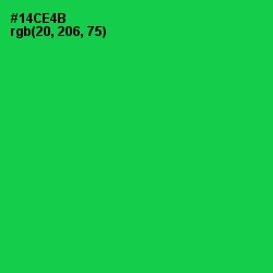 #14CE4B - Malachite Color Image