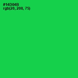 #14D04B - Malachite Color Image