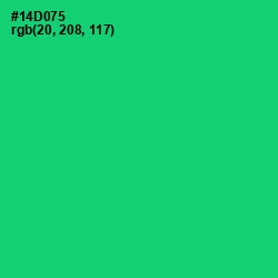 #14D075 - Malachite Color Image