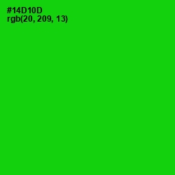#14D10D - Green Color Image