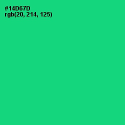 #14D67D - Malachite Color Image