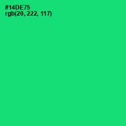 #14DE75 - Malachite Color Image