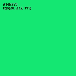#14E873 - Spring Green Color Image