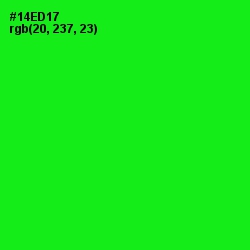 #14ED17 - Green Color Image