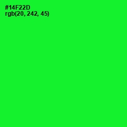 #14F22D - Green Color Image