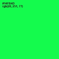 #14FB4D - Malachite Color Image