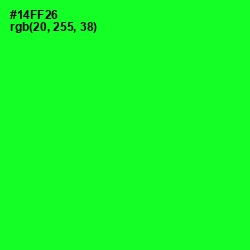 #14FF26 - Green Color Image