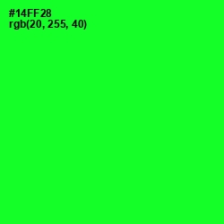 #14FF28 - Green Color Image