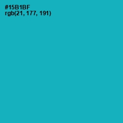 #15B1BF - Eastern Blue Color Image