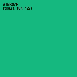 #15B87F - Jade Color Image