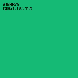 #15BB75 - Jade Color Image