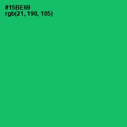 #15BE69 - Jade Color Image