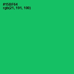 #15BF64 - Jade Color Image