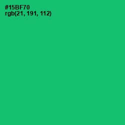 #15BF70 - Jade Color Image