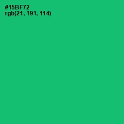 #15BF72 - Jade Color Image